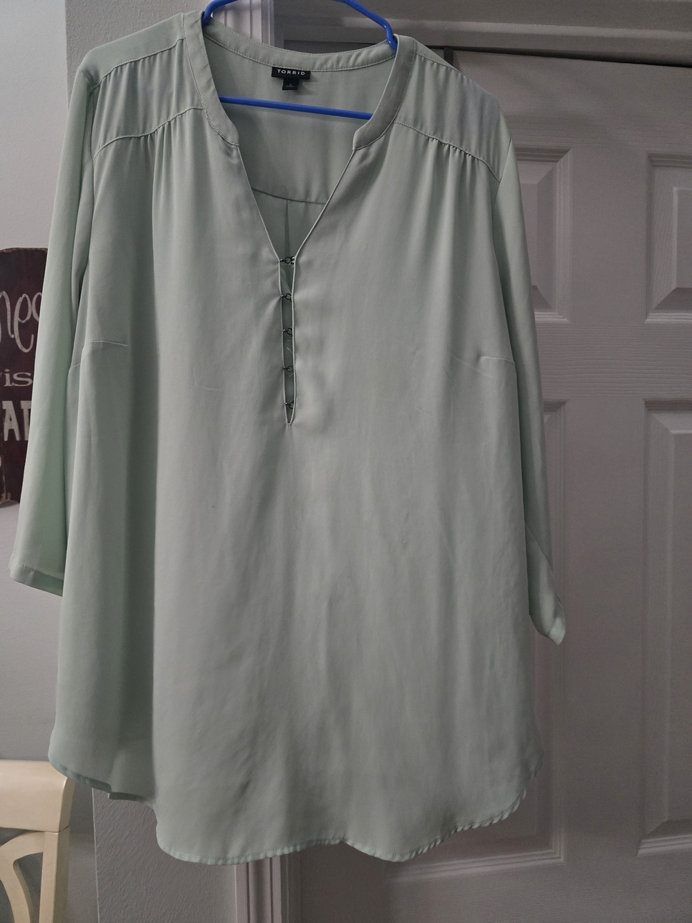 Torrid Mint Green Harper Blouse